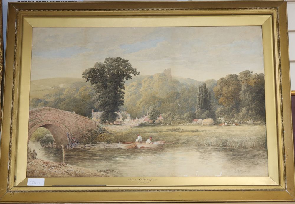 Albert Edward Bowers (fl.1875-1893), watercolour, Near Littlehampton